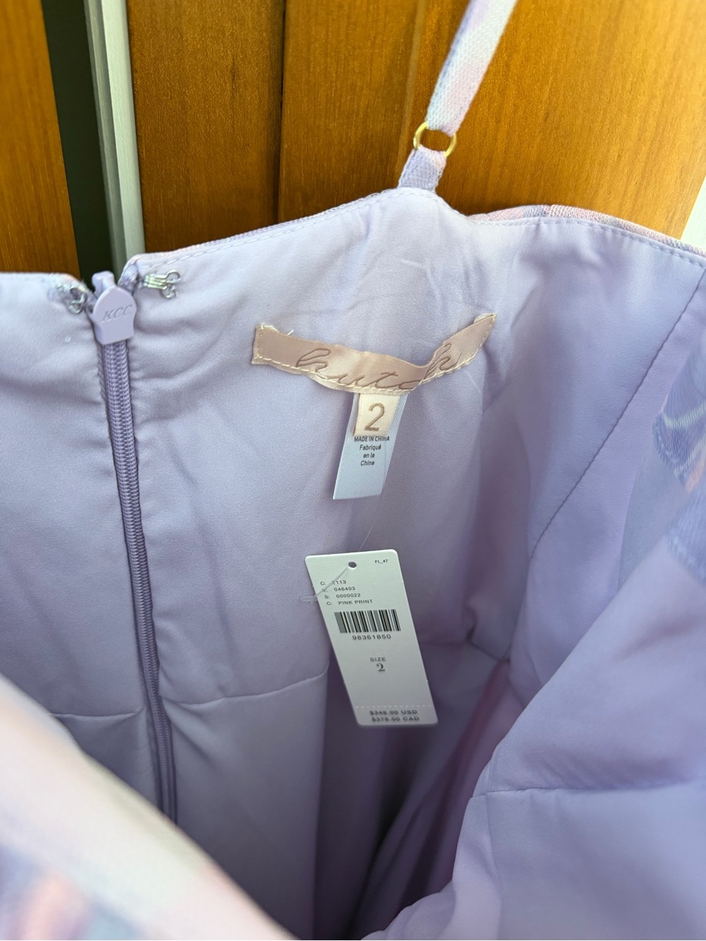 NWT Hutch Pink and Lavender Pleated Midi Dress. NEVER WORN!! - Picture 3 of 3